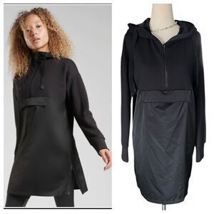 Athleta Radiant Hybrid Dress, Black SIZE XS